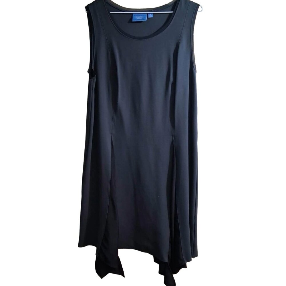Simply Vera Vera Wang Gray Flounce Dress